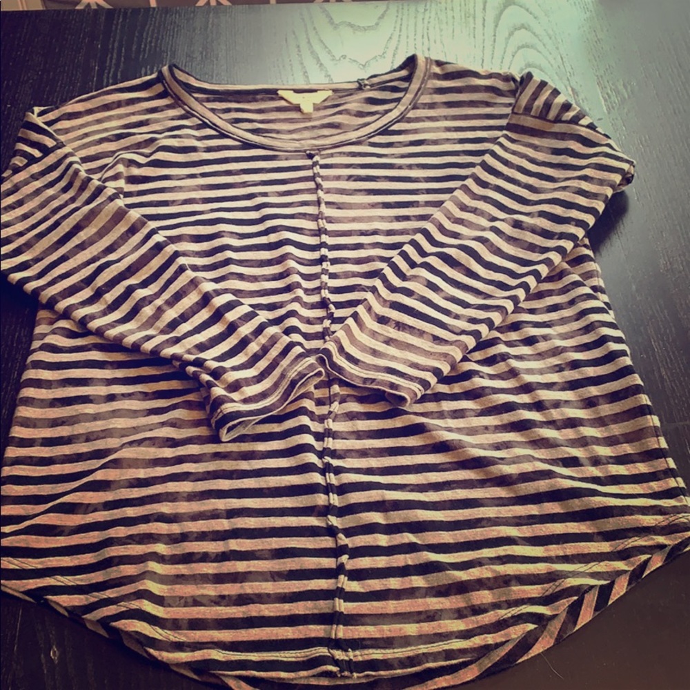 Lucky brand size small long sleeve - gray/black